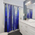 Zigzag Cobalt Blue Shower Curtains
