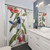 Splendid Fairywren Watercolor Shower Curtains