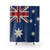 Australian Flag Shower Curtain with Retro Textured Look