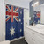 Australian Flag Shower Curtain with Retro Textured Look