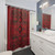 Crimson Heritage Shower Curtains with Oriental Moroccan & Ottoman Art Inspiration