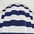 Navy Blue and White Striped Shower Curtains