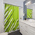Lime Green Diagonal Patterned Shower Curtain