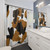 Calico Cat Fur Print Shower Curtains
