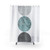 Modern 3 Circles Teal and Gray Shower Curtain