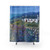 Coastal Seaside Shower Curtains featuring sea scenes and white cottages