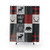 Rustic Woodland Patchwork Shower Curtains with Moose, Deer, and Bear Designs