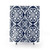 Navy Blue Moroccan Tile Pattern Shower Curtain