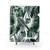 Tropical Leaves Shower Curtain - Botanical Bathroom Decor