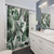 Tropical Leaves Shower Curtain - Botanical Bathroom Decor