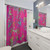 Fuchsia Print Shower Curtains with Unique Pattern
