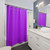 Neon Purple Solid Color Shower Curtain