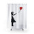 Banksy Girl with Balloon Shower Curtains