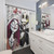 Jack and Sally Nightmare Before Christmas Themed Shower Curtain
