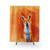 Happy Fox Shower Curtains - Whimsical Animal Art