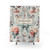 Elegant Bridgerton Shower Curtains with Pastel Floral Art