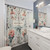 Elegant Bridgerton Shower Curtains with Pastel Floral Art