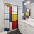 De Stijl #2 (Mondrian Inspired) Shower Curtain