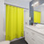 Bright Neon Yellow Shower Curtain