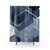 Blue and Grey Geometric Shower Curtains