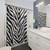 Realistic Zebra Print Shower Curtain