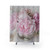 Elegant pink peony floral shower curtain