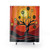 Warm Orange Aboriginal Art Shower Curtain
