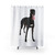 Black Greyhound Shower Curtain