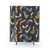 Chub Gecko Shower Curtain in Dark Grey