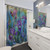 Irises Watercolor Shower Curtain