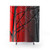Red and Gray Tree Branch Shower Curtains