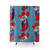 Blue Col. Reb Shower Curtains