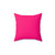 Bright Pink Solid Color Throw Pillow