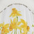 Vibrant hand-painted daffodil field watercolor shower curtain