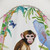Monkey Chinoiserie Garden Shower Curtain