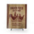 Rustic Burlap Vintage Chicken Feed Sack Shower Curtains