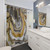 Geode Gold Shower Curtains