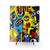 Contemporary social distancing shower curtains with pop art designs