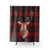 Highland Stag Face Shower Curtain