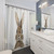 Cute watercolor rabbit shower curtain