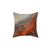Abstract Rust Grey Art Print Pillow
