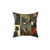 Vintage and historical foxes pillow with animal portraits