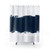 Modern Minimalist Navy Blue and White Shower Curtains