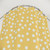 Simple Yellow and White Polka Dot Shower Curtain