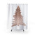 Rose gold Christmas tree shower curtain