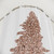 Rose gold Christmas tree shower curtain