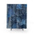 Patchwork shower curtain with denim pocket texture