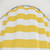 Yellow and White Horizontal Stripes Shower Curtain