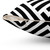 Labyrinth tiles pattern black and white pillow