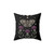Thistle and Moth Decorative Pillow